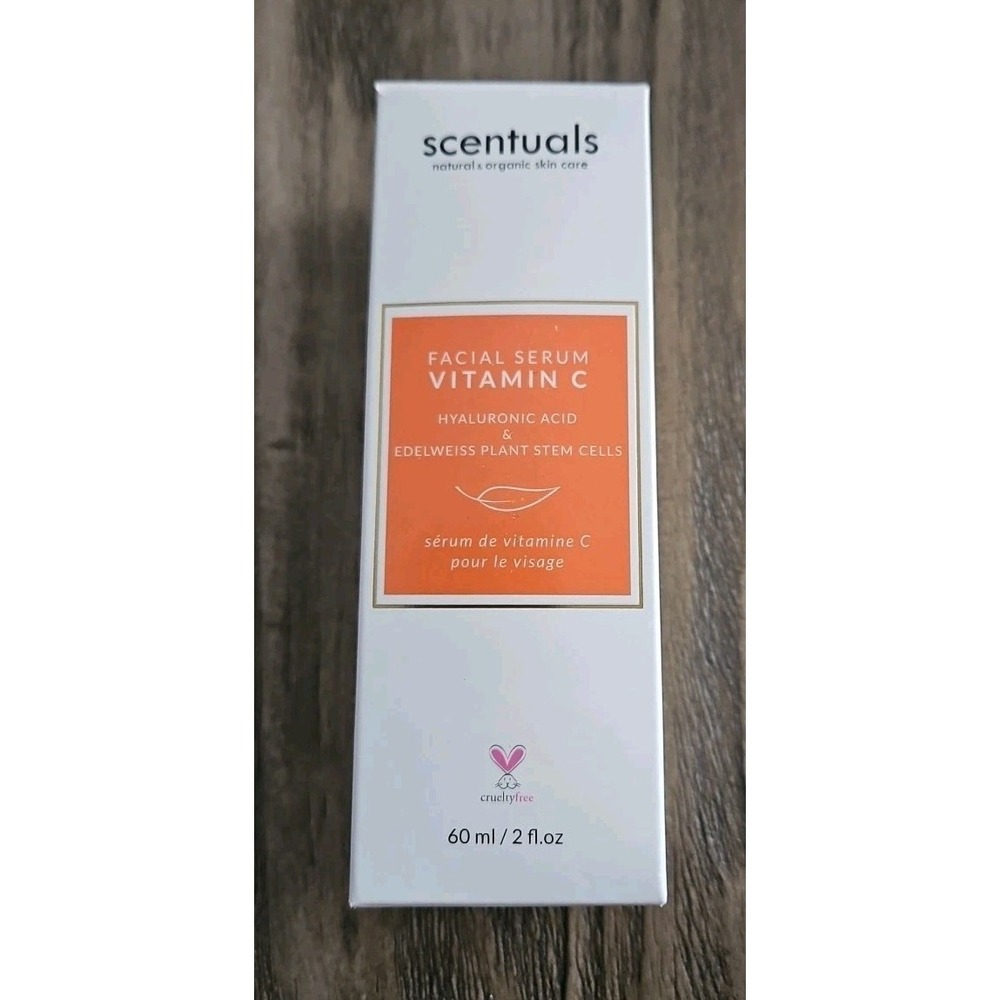Scentuals Facial Serum Vitamin C Hyaluronic Acid Full Size 60ml 2 fl oz New
